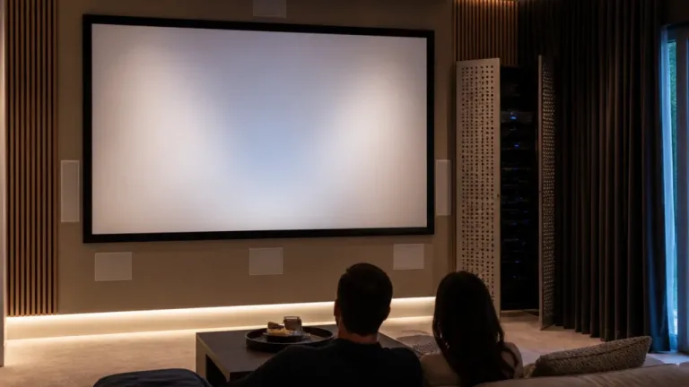 Integrated AV and lighting shape a family dedicated cinema by Cinemaworks